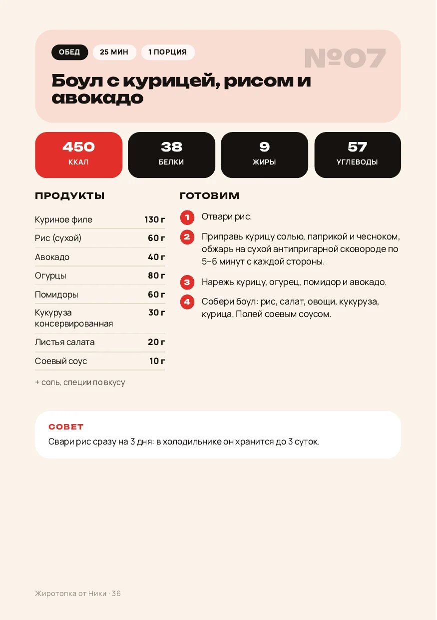 Страница рецепта